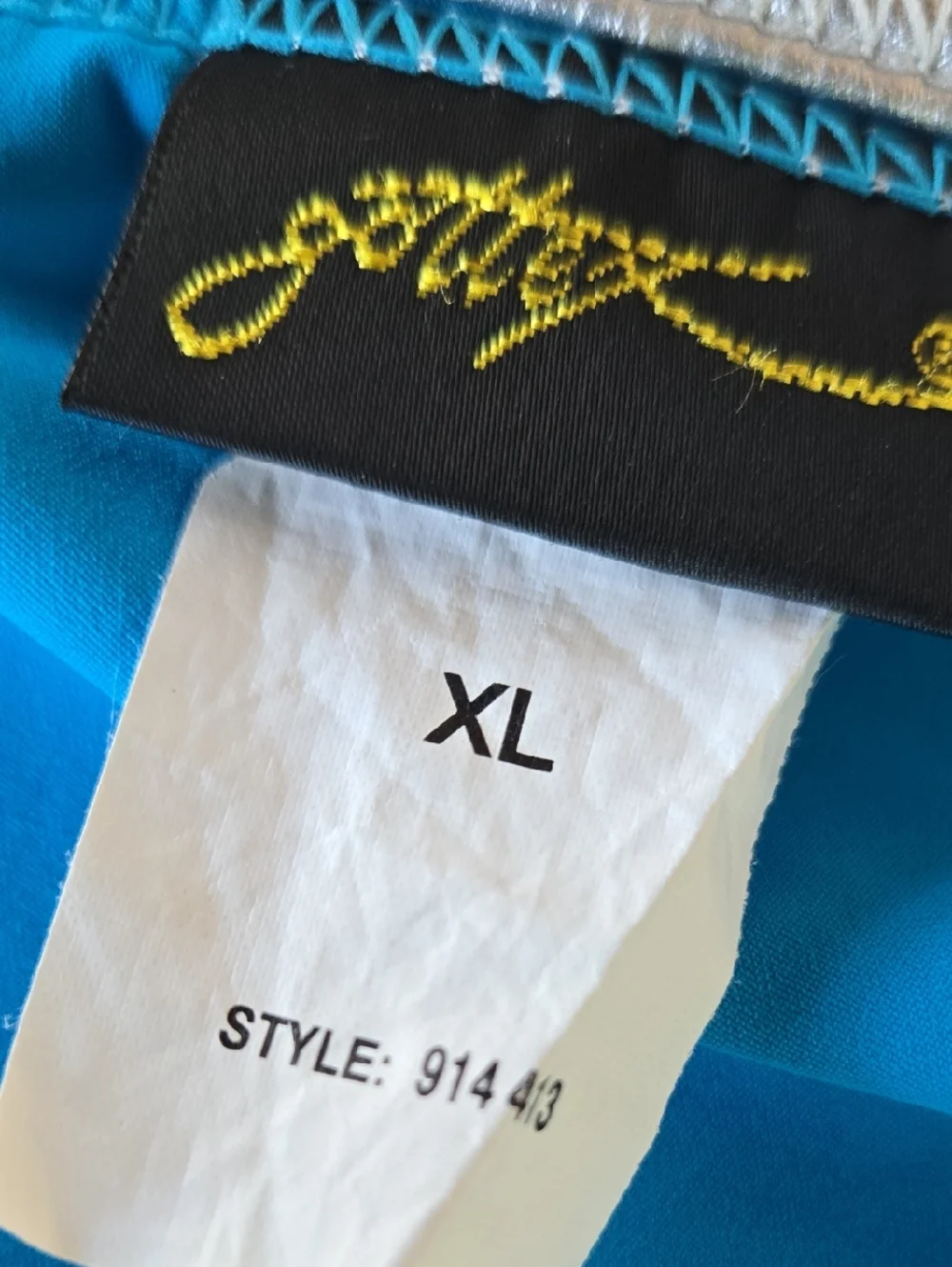 Gottex Turquoise Metallic Silver Waistband Mini Skirt Size Extra Large